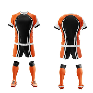 Comprar Uniforme Profesional de Rugby por Sublimación Conjunto de Manga Corta Impreso Jersey Shorts Uniformes de Rugby - Product Image 3