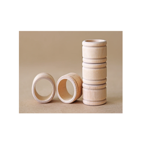 Servilletero de tela de madera de diseño clásico marrón claro pulido para cena uso decorativo - Product Image 6