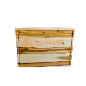 Grande planche à découper de cuisine naturelle écologique de haute qualité en bois de bambou d'acacia de couleur naturelle pour la décoration intérieure - Product Image 1