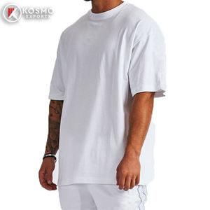 เสื้อยืดเจอร์ซีย์พิมพ์ลายตามสั่ง ผู้ชาย ผ้าฝ้าย/ใยไผ่ คุณภาพสูง คอริบ ทรงหลวม ไหล่ตก สไตล์สตรีทแวร์ โอเวอร์ไซส์ - Product Image 2