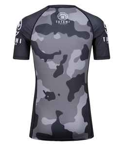 Men's Custom Made Quick Dry Camo Sport Shirt <b>Long</b> Usage Short <b>Sleeve</b> Surfing <b>Swimming</b> Printed Sublimation Rash Guard - Product Image 2