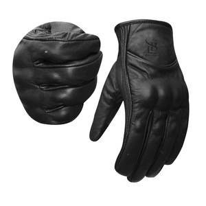ถุงมือหนังแกะแท้สำหรับผู้ชายถุงมือขับรถแฟชั่นฤดูหนาว - Product Image 4