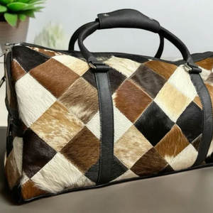 Vente en gros de sacs de sport en cuir de vachette style vintage pour hommes sacs de sport en cuir de vachette coupe-vent en matériau durable - Product Image 3