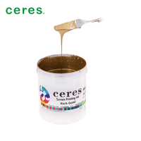 Sérigraphie à base de solvant UV Ceres de haute qualité, best-seller, pour PVC, papier, CD, DVD, avec une riche couleur or