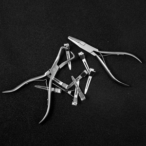 Kit d'outils pour extensions de cheveux humains, ensemble de pinces à perles tout-en-un de qualité supérieure, acier inoxydable, kit complet d'outils pour extensions de cheveux - Product Image 2