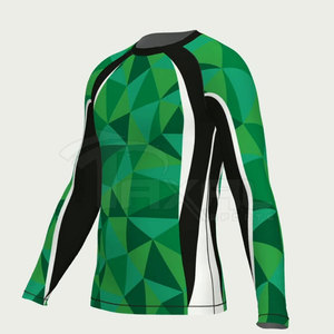 เสื้อแรชการ์ดผู้ชาย ดีไซน์โดดเด่น ระบายอากาศ แห้งเร็ว เป็นมิตรกับสิ่งแวดล้อม พร้อมพิมพ์ลายตามสั่ง วัสดุสแปนเด็กซ์/โพลีเอสเตอร์ ลดราคาพิเศษ - Product Image 1