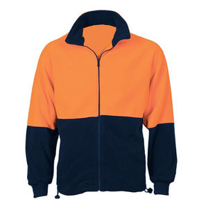 Custom Orange Lined Fleece Work Reflective Safety Sweatshirts Stand Collar Windbreaker safety wear - Product Image 1
