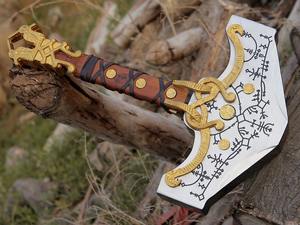 Marteau en acier fait à la main, nouveau design, marteau en acier professionnel avec manche en bois pour le camping, outil à main - Product Image 6