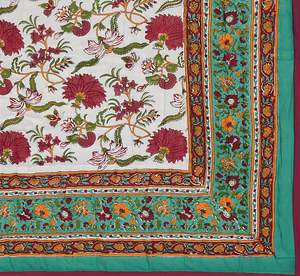 Cotton Handblock Printed <b>Kantha</b> Quilt <b>Throw</b> Hand Stitched <b>Kantha</b> Blanket <b>Throw</b> <b>Kantha</b> Quilt for Room Decor - Product Image 4