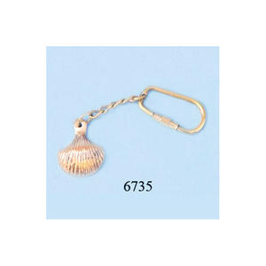 Porte-clés en laiton nautique artisanal pour les amateurs d'aventures maritimes mettant en valeur un design intemporel et un matériau en laiton robuste - Product Image 2