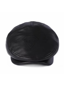 หมวกหนังทรงแบนสไตล์เบเร่ต์ปรับขนาดได้หมวกหนังโลโก้ตามสั่ง - Product Image 2