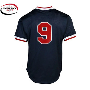 Nouveau maillot de baseball personnalisé à col rond, séchage rapide, respirant, autres impressions, chemises unisexes TERZO SPORTS TS-235 - Product Image 4