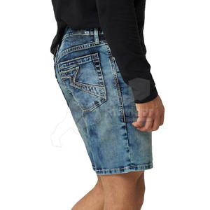Meilleure vente Short en jean pour homme Short en jean respirant à séchage rapide En stock Short en jean pour homme de haute qualité pour l'entraînement - Product Image 4
