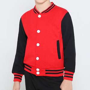 Vêtements d'automne pour enfants en gros, veste de baseball, impression personnalisée, veste d'hiver pour garçons et filles, polaire en coton, veste chaude pour enfants, hiver - Product Image 2