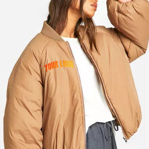 <b>Women</b> hybrid puffer <b>jacket</b> knit sleeve warm <b>lightweight</b> fashion wholesale oem - Product Image 2