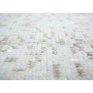 Tapis en laine noué à la main vintage ivoire, motif médaillon abstrait rectangulaire pour salon et couloir, Pae-345, techniques artisanales - Product Image 3