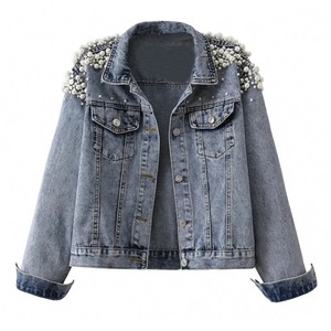 แจ็คเก็ตยีนส์ผ้าฝ้ายพรีเมียมแบบซัก รุ่นคลาสสิกเท่ห์ ปี 2026 พร้อมกระดุมตกแต่ง ระบายอากาศได้ดี เหมาะสำหรับทุกฤดูกาล - Product Image 1