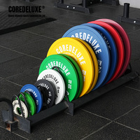 Plaques de poids de couleur calibrées de vente directe d'usine COREDELUXE Plaques de poids calibrées pour l'entraînement de gymnastique