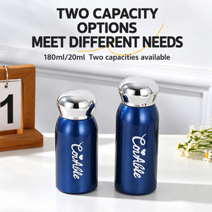 304 Stainless Steel Vacuum Insulated Mini Water Bottle Portable Pocket Thermos Double Wall <b>Hot</b> and Cold <b>Drink</b> Cup - Product Image 5