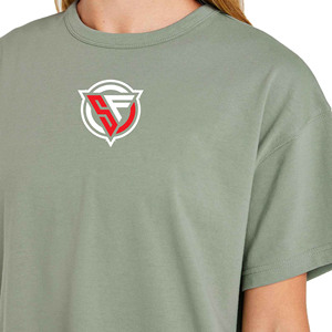 เสื้อยืดผ้าฝ้ายโอเวอร์ไซส์เป็นมิตรต่อสิ่งแวดล้อมสำหรับผู้หญิงทรงหลวมไซส์ใหญ่พิเศษระบายอากาศได้ดีแห้งเร็วสำหรับฤดูร้อน - Product Image 3