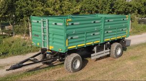 Nouvelle remorque agricole à benne basculante de 8 tonnes avec engrenages et essieux, capacité de 16 000 lb pour les travaux de construction et les opérations de tracteurs - Product Image 6
