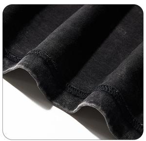 Camiseta Personalizada de 250 g/m² a Precio de Fábrica, Camiseta Holgada de Manga Corta Lavada, Camiseta Unisex Lisa para Hombre - Product Image 3