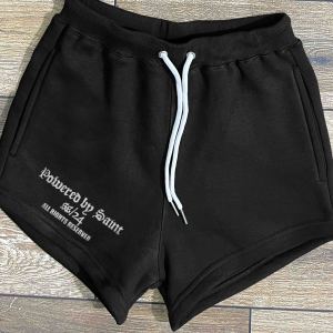 Offre Spéciale 100% coton deux pièces ensemble pour femmes Logo personnalisé haut d'hiver et short de cyclisme rue à capuche et short nouveau Design - Product Image 4
