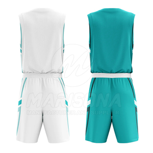 Uniforme de Baloncesto Reversible Más Vendido con MOQ Bajo, Material Duradero, Uniforme de Baloncesto Reversible de Marca Privada - Product Image 2