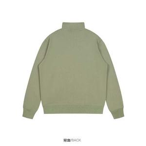 Top de punto con media cremallera y cuello levantado de mezcla de algodón fino personalizado para hombre diseñado para capas de otoño y merchandising corporativo - Product Image 6