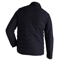 Manteau d'hiver pour hommes avec col montant Veste bouffante Nouveau design Casual Hooded Full Zip Shiny Bomber Alternative Down Coat
