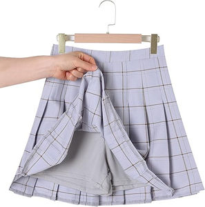 Jupes d'uniforme scolaire pour filles en gros personnalisées, logo personnalisé, coton respirant, élasthanne, vêtements de mode, nouveau design élégant - Product Image 3