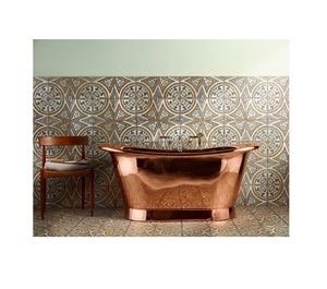 Bañera de cobre duradera de alta calidad con detalles antiguos hechos a mano para un aspecto elegante y duradero de baño - Product Image 2