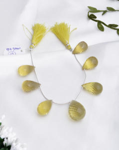 Collier en pierres précieuses naturelles de quartz citron facetté de 321,90 carats, pierres précieuses pour la fabrication de bijoux fins - Product Image 5