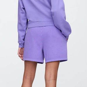 Nouveau arrivé 2025 short pour femme haute qualité personnalisé DTF imprimé logo boxy court avec poches latérales short respirant pour femme - Product Image 2