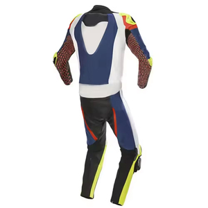 ชุดมอเตอร์ไซค์หนังสำหรับแข่งรถ ดีไซน์ยอดเยี่ยม ระบายอากาศได้ดี กันน้ำ กันลม ไซส์ใหญ่พิเศษ สั่งตัดได้ คุณภาพสูง น้ำหนักเบา แบบยาว - Product Image 3