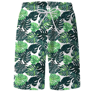 Shorts de plage formels unisexes d'été, motif uni, extensibles, maillot de bain, teinture unie, séchage rapide, respirant, toile polyester/coton - Product Image 2