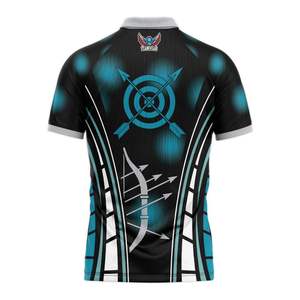 Chemise de tir à l'arc Streetwear en coton graphique Chemise de tir à l'arc à manches courtes Streetwear en coton graphique Chemise de tir à l'arc à manches courtes - Product Image 2