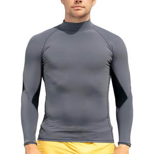 High Quality Rash Guard Swim Shirt With UPF 50 UV Protection Quick Dry Breathable Fabric For <b>Surfing</b> Swimming And Water Sports - Product Image 1
