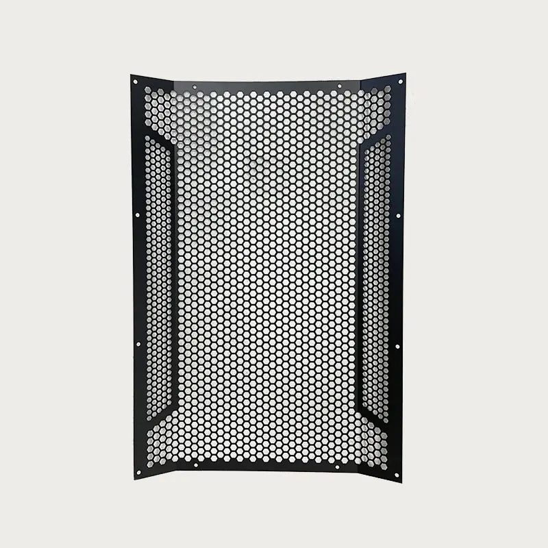 Oem Factory Black Mesh Accessories Metal Speaker Grille Covers Perforated Metal Cabinets Metal Mesh For Speaker Grille