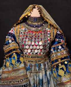 Afghan Kuchi Tribal Women Dresses 100% High Quality Breathable Wedding Bridal Dress Lace Decoration Afghani Women Clothing - Product Image 2