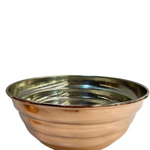 Ensaladera de cobre Premium, cuenco decorativo para servir para frutas y verduras, centro de mesa elegante y uso en la cocina - Product Image 3