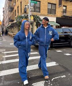 Heavyweight Cotton Hoodie for Men <b>Vintage</b> Oversized Graphic Print Streetwear Style Plus Size Heavier than Average <b>Sweatshirts</b> - Product Image 4