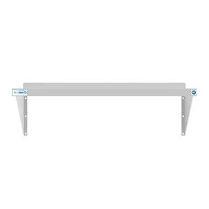Étagère murale robuste 12 x 36 10 pouces en acier inoxydable de calibre 18 WMSH-1236 Capacité de 231 lb Certifiée NSF pour les sanitaires et les garages - Product Image 1