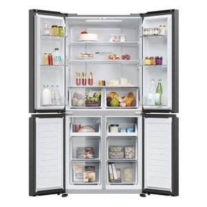 Refrigerador Congelador Multidoor No Frost de Acero Inoxidable Negro SERIE 3 HCR3818ENPT Clase E (83.3x65x181.5cm) - Product Image 2