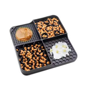 Pet Licking Plate Slow Feeding <b>Mat</b> Suction Cup Non-slip Anti-choking Dog Licking Pad for Training & Bathing - Product Image 1