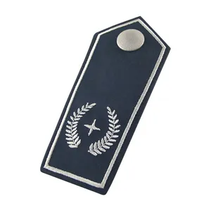 顶级刺绣肩板徽章定制3D金属补丁金条徽章，适用于官方制服西装外套