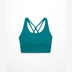Sujetador Deportivo de Yoga para Mujer, Color Verde, Logotipo Personalizado OEM, Transpirable, Ecológico, Soporte Medio, Alta Calidad, Venta al Por Mayor - Product Image 6