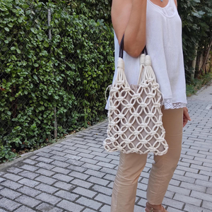 Sac à la mode pour femmes en macramé pour filles et femmes, mini sac à bandoulière vintage, sacs tendance pour filles OEM Made in Vietnam - Product Image 3