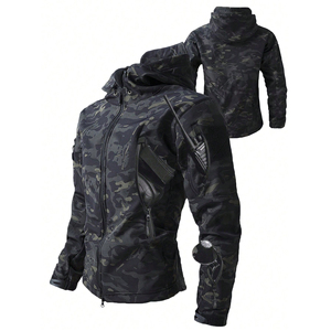 เสื้อแจ็คเก็ตผู้ชายแบบนุ่มสไตล์พังก์ ปี 2026 ขายส่ง สำหรับฤดูใบไม้ร่วง คอตั้ง ปิดซิป ย้อมเส้นด้าย กันน้ำ อุ่น - Product Image 1