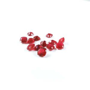 Natural Bangkok Ruby Cushions Polished Loose Gemstones 8mm & 9mm Rectangle <b>Beads</b> <b>Red</b> Color - Product Image 1